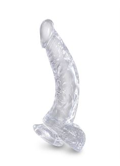 Прозрачный фаллоимитатор King Cock Clear 7.5" Cock with Balls (21,6 см)