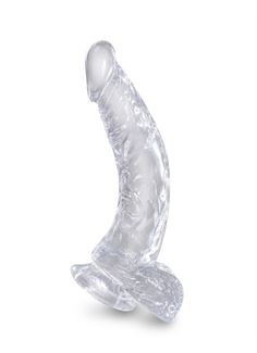 Прозрачный фаллоимитатор King Cock Clear 7.5" Cock with Balls (21,6 см)