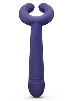 Темно-синий вибратор для пар Please Me Multi Vibrator