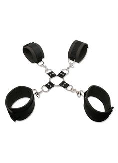 Cоединенные фиксацией наручники и наножники Extreme Hog-Tie Kit