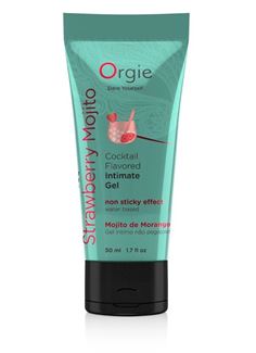 Съедобный интимный гель Orgie Lube Tube Cocktail Strawberry Mojito (50 мл)
