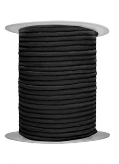 Черная веревка для связывания Bondage Rope - 100 м.