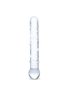 Стеклянная прозрачная палочка-фаллос Callisto Clear Glass Dildo (18 см)
