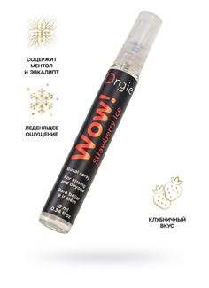 Оральный спрей ORGIE Wow! Strawberry Ice Blowjob Spray с охлаждающим и возбуждающим эффектом (10 мл)