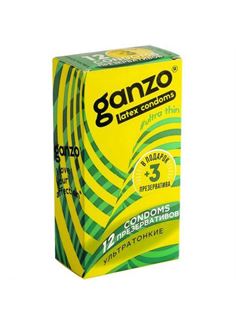 Ультратонкие презервативы Ganzo Ultra Thin (15 шт)