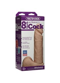 Ультрареалистичная насадка для трусиков Harness Vac-U-Lock 8" ULTRASKYN Cock (20.57 см)