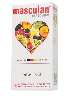 Презервативы Masculan Ultra 1 Tutti-Frutti с фруктовым ароматом (10 шт)