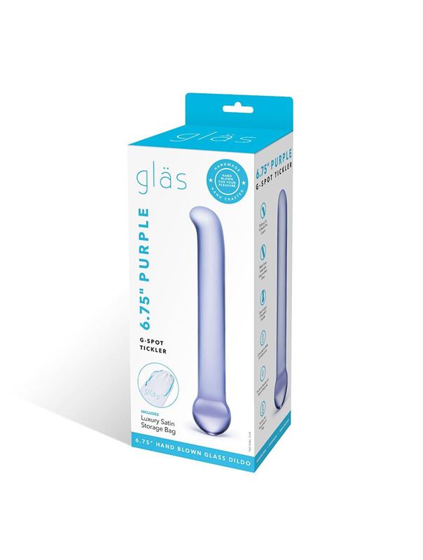 Гладкий стеклянный стимулятор точки G G-Spot Tickler (17 см)