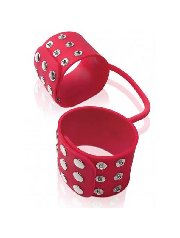 Силиконовые наручники FF ELITE - SILICONE CUFFS RED