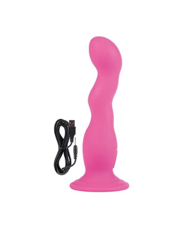 Перезаряжаемый вибромассажер Rechargeable Love Rider Wireless “G” из силикона , розовый