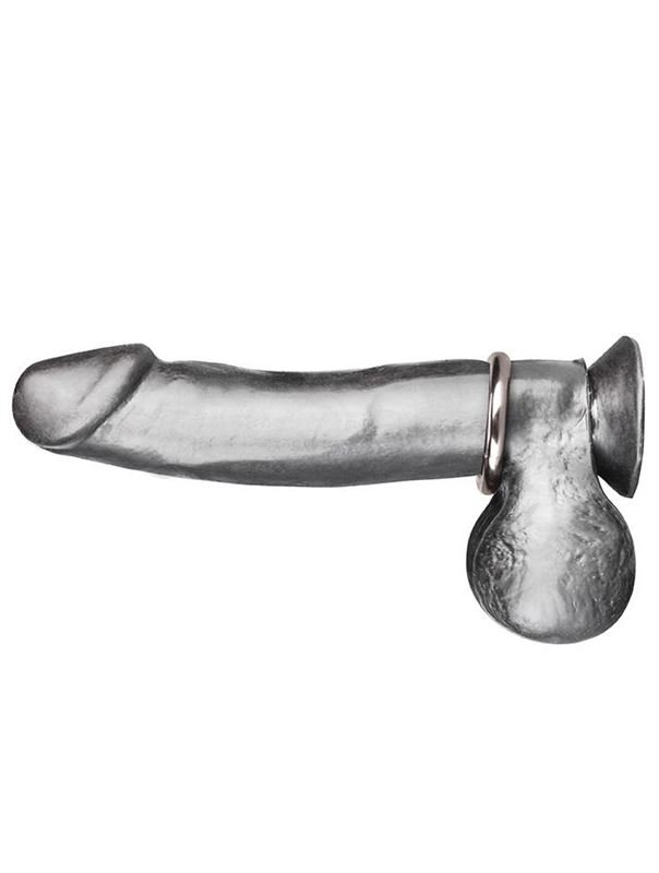 Стальное эрекционное кольцо STEEL COCK RING - 4.5 см.