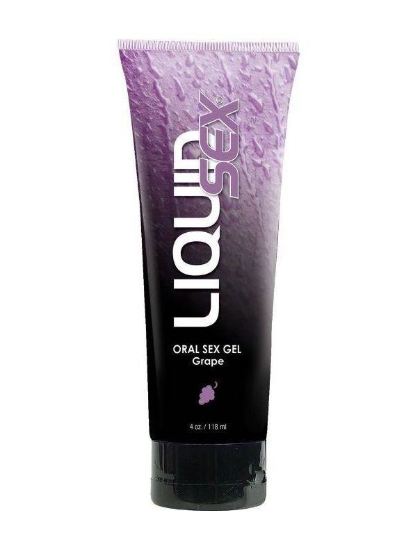 Оральный лубрикант с виноградным вкусом Liquid Sex Oral Sex Gel - 113 гр.