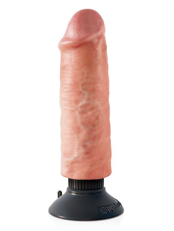 Вибромассажер-реалистик 6 Vibrating Cock - 17,8 см.