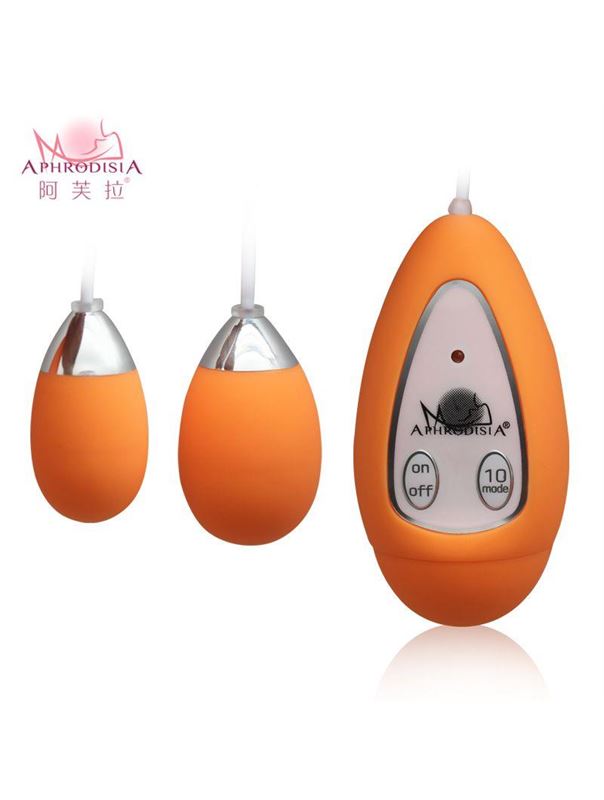 Оранжевые виброяйца Xtreme 10F Dual Eggs