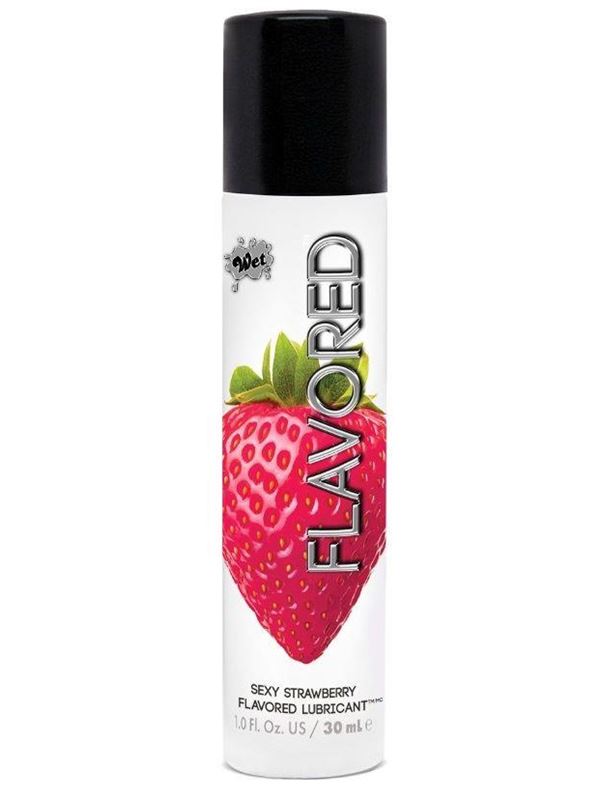 Лубрикант Wet Flavored Sexy Strawberry с ароматом клубники (30 мл)
