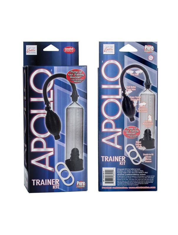 Вакуумная помпа Apollo Trainer Kit в комплекте с силиконовым эрекционным кольцом