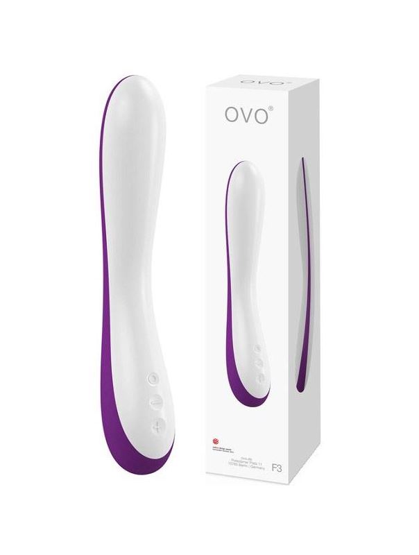 Вибратор белый OVO F3 (22.5 см)