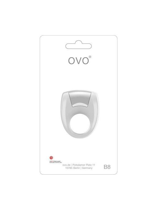 Эрекционное кольцо белое OVO B8
