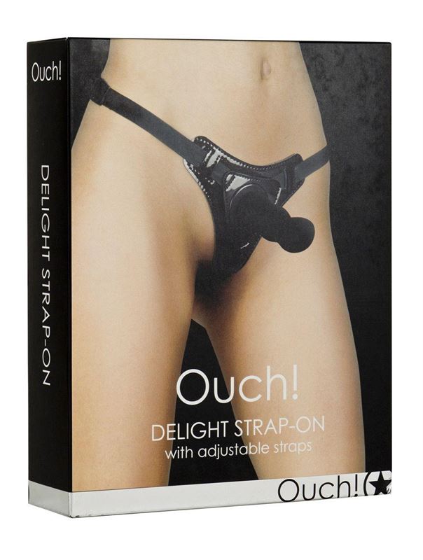 Чёрный страпон Delight Black (12,7 см)