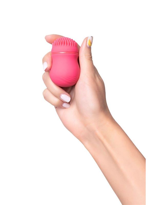 Розовый стимулятор клитора CURU-CURU BRUSH ROTER