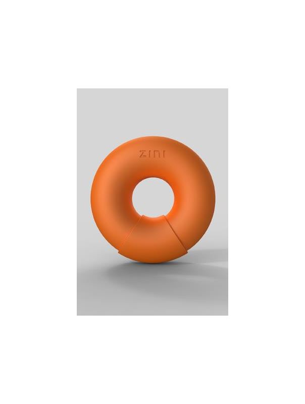 Оранжевый многофункциональный вибратор DONUT ORANGE