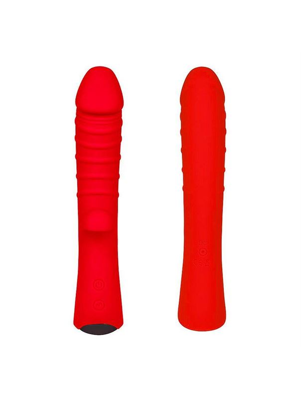 Красный вибратор 5" Silicone Wild Passion (19,1 см)
