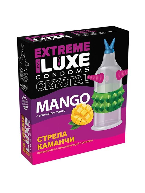 Стимулирующий презерватив Стрела команчи с ароматом ванили (1 шт)