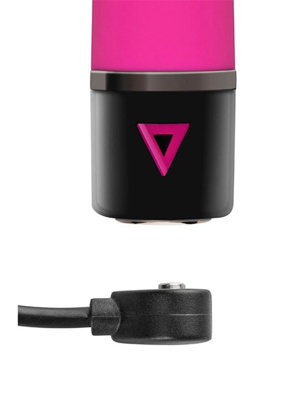 Розовый силиконовый мини вибратор Lil Bullet (10 см)