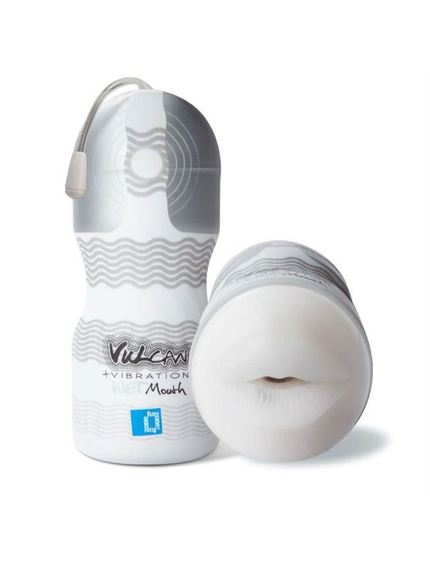 Мастурбатор-ротик с вибрацией Vulcan Love Skin Masturbator Wet Mouth Vibe