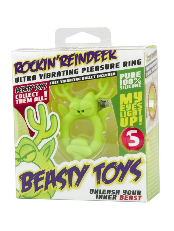 Вибронасадка Beasty Toys Rockin Reindeer в форме оленя