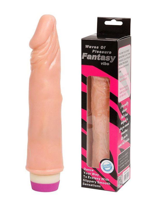 Телесный вибратор реалистик Waves of Pleasure Fantasy Vibe (21,5 см)