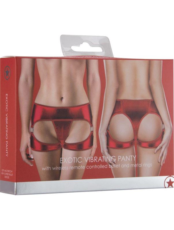 Красные трусики с вибрацией Exotic Vibrating Panty
