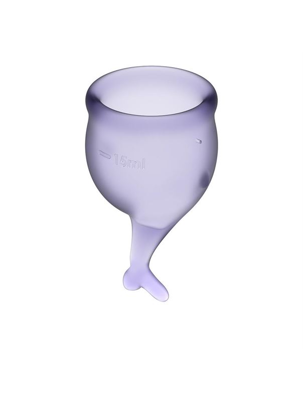 Набор фиолетовых менструальных чаш Feel Secure Menstrual Cup