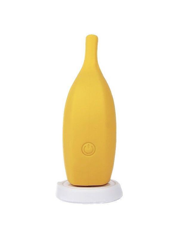 Желтый перезаряжаемый вибратор Ba-banana (8,2 см)