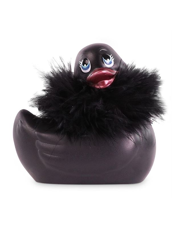 Черный вибратор-уточка I Rub My Duckie 2.0 Paris