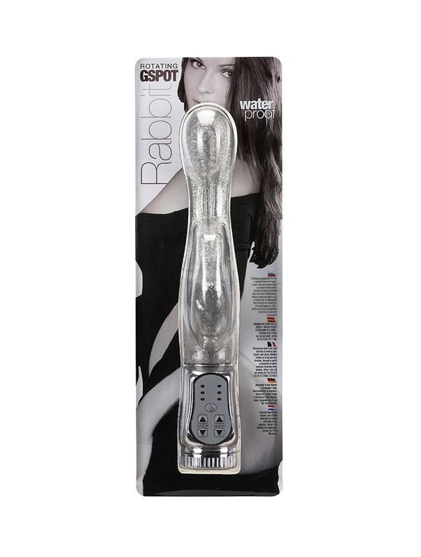 Водонепроницаемый стимулятор точки G ROTATING G-SPOT RABBIT (24 см)