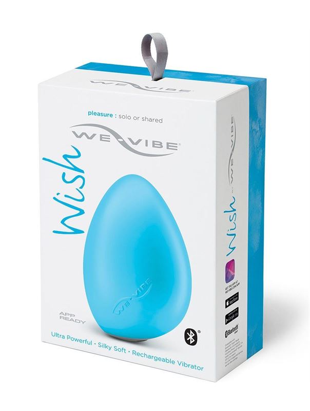 Голубой вибромассажёр We-Vibe Wish Blue