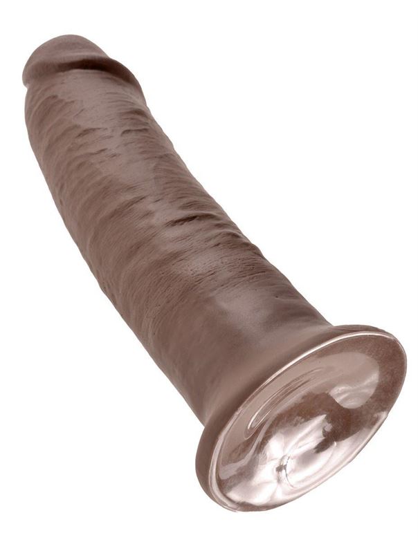 Коричневый фаллос-гигант 10" King Cock (25,4 см)