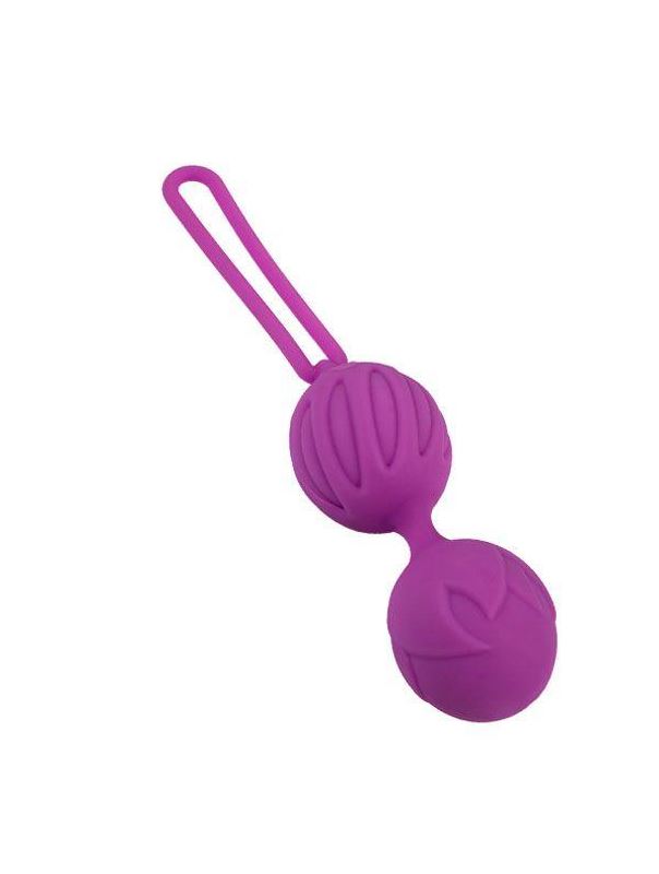 Фиолетовые вагинальные шарики GEISHA LASTIC BALLS S PURPLE