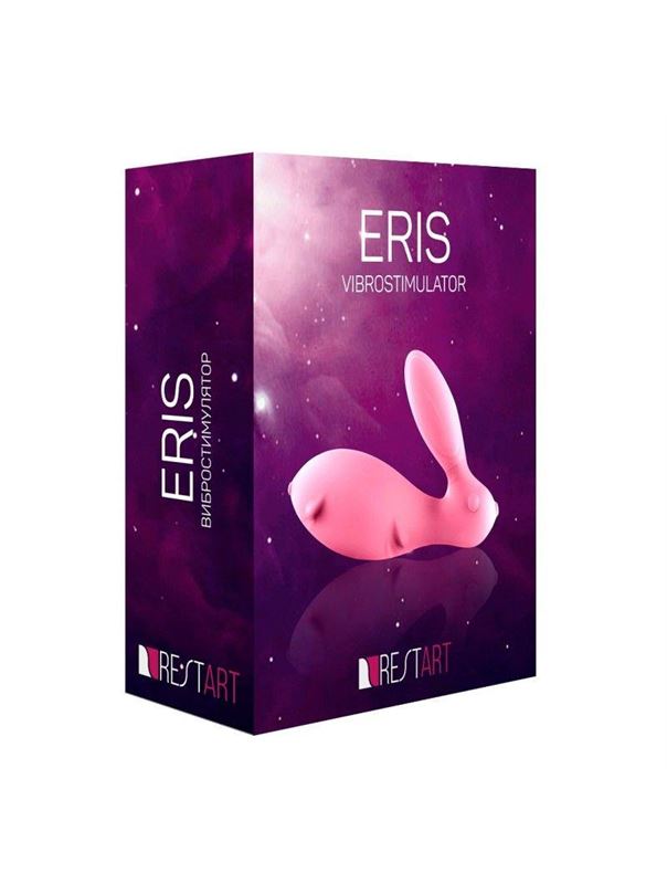 Розовый виброзайчик Eris с вибрирующим пультом ДУ