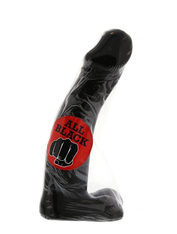 Чёрный фаллос-гигант All Black Joerg Dildo - 32 см.