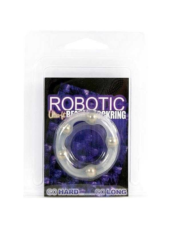 Эрекционное кольцо Robotic Beaded Cockring