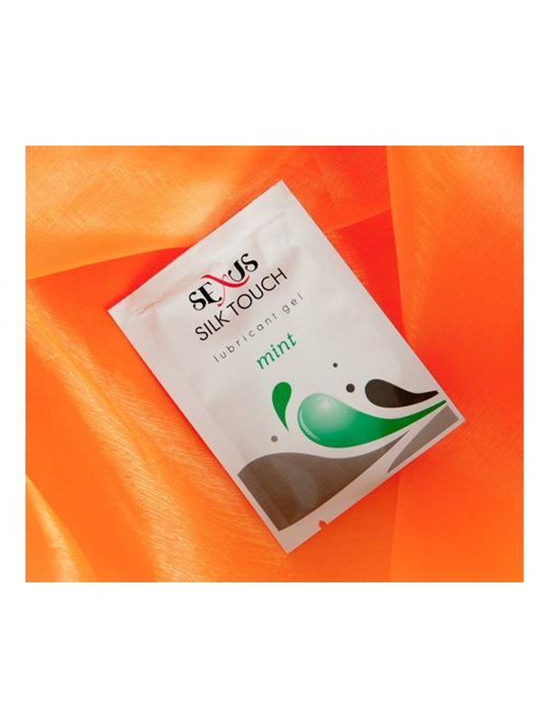 Комплект пробников гель-смазки с ароматом мяты Silk Touch Mint (50 шт.)