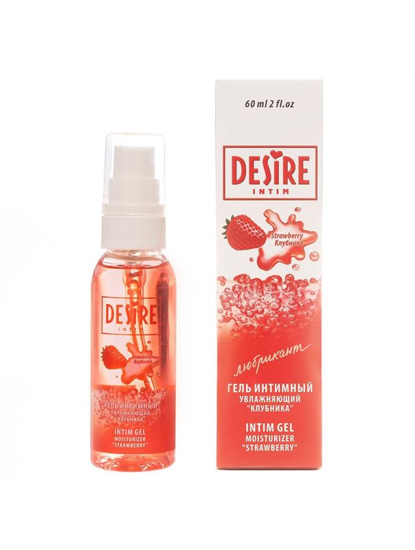 Интимный гель DESIRE с ароматом клубники (60 мл)