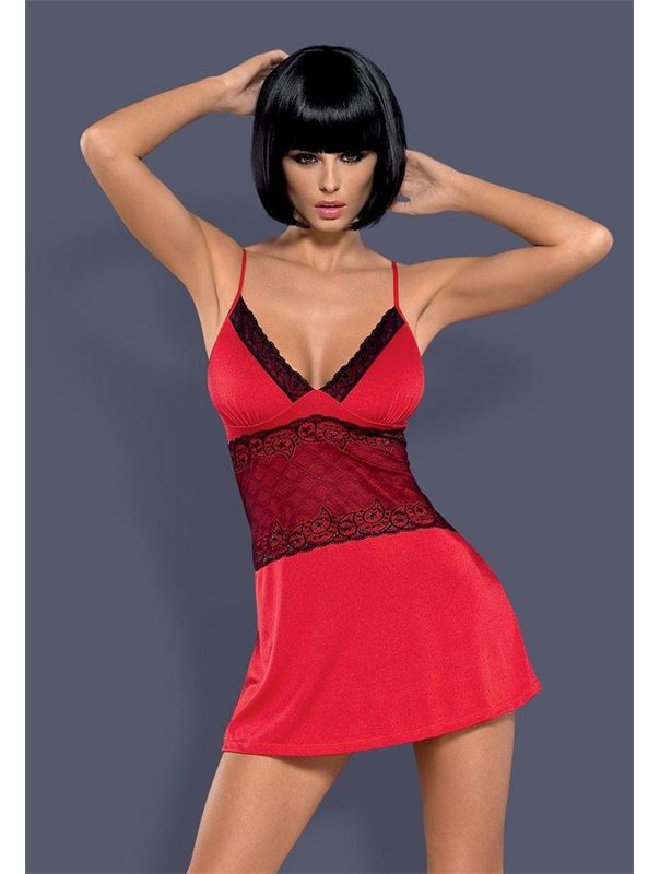 Изысканная сорочка шоколадного цвета Lamia chemise