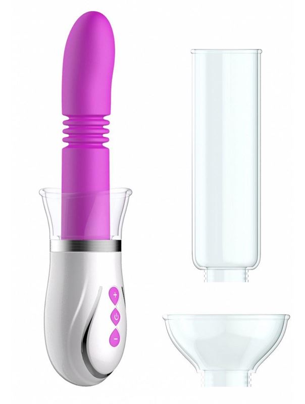 Фиолетовый набор Thruster 4 in 1 Rechargeable Couples Pump Kit