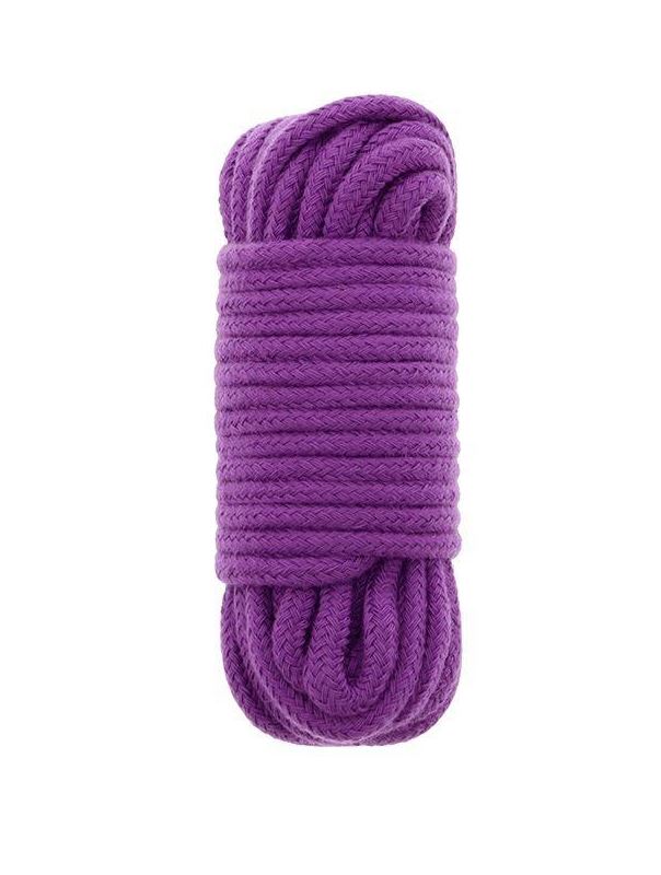 Фиолетовая хлопковая веревка BONDX - LOVE ROPE 10M (10 м)