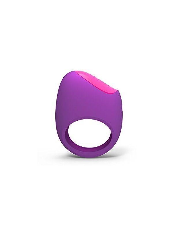 Фиолетовое перезаряжаемое эрекционное кольцо LIFEGUARD RING VIBE