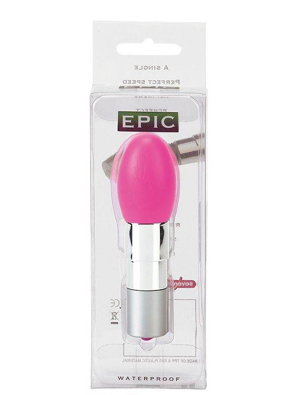 Розовый мини-вибратор EPIC PINK - 6 см.