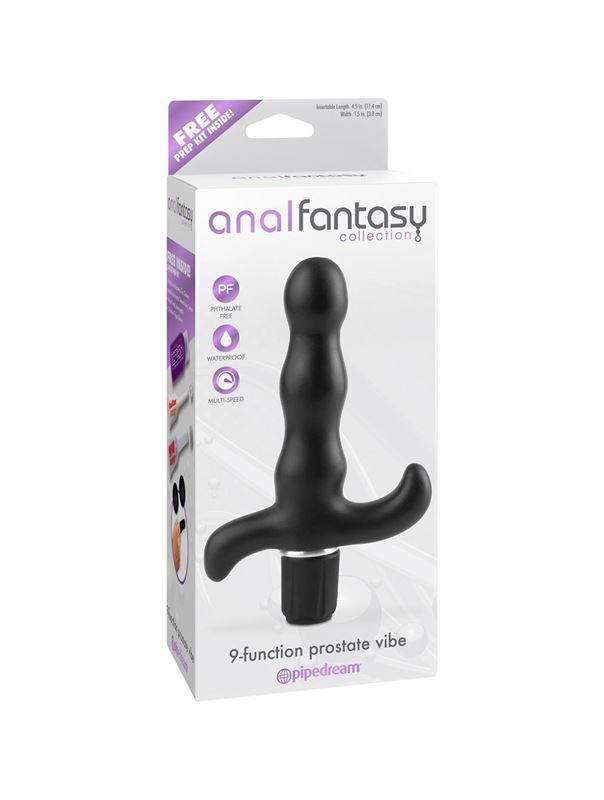 Вибромассажер простаты 9-Function Prostate Vibe с вибрацией (11,4 см)